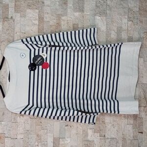 Marc by Mar Jacobs Women's Long Sleeve Brenton Stripe Embellished Boat N…